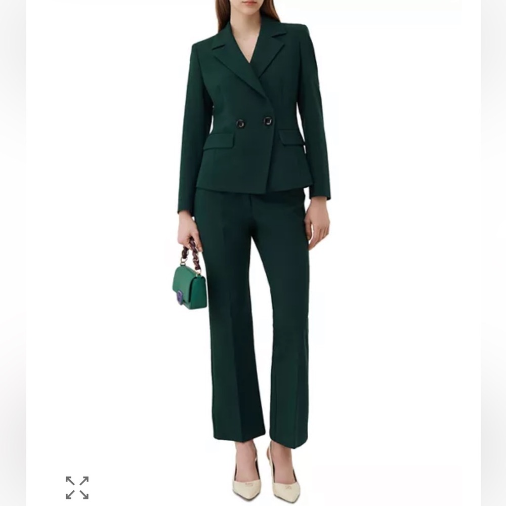 MARELLA Emerald Green Double Breasted Suit Made in Italy